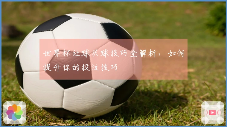 世界杯让球买球技巧全解析，如何提升你的投注技巧